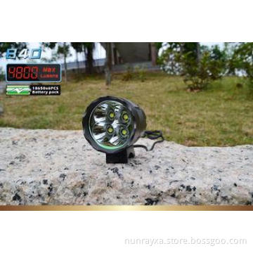 Gray Color 40Watt Cree LED Bike Lights rechargeable With 18